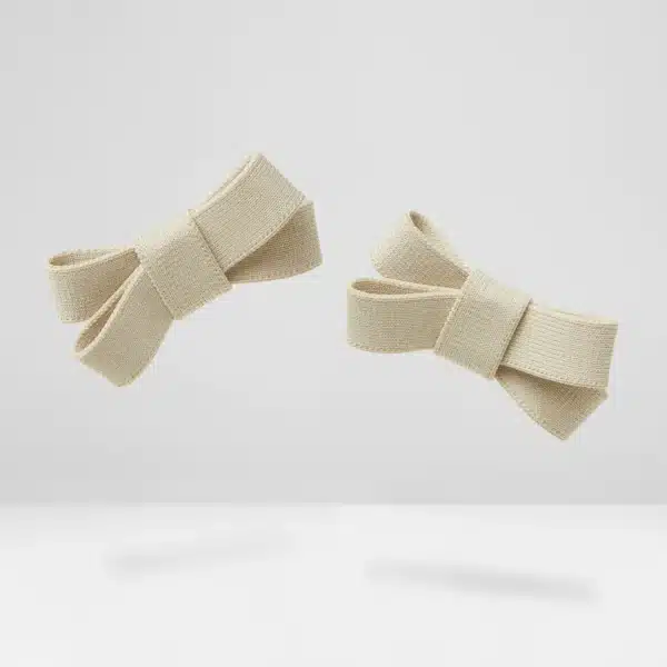 ADDIE 可拆式雙層蝴蝶結 配件(奶油象牙色)