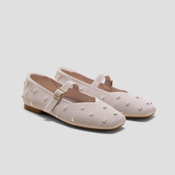 MARGOT 瑪莉珍休閒鞋 芭蕾粉珍珠(女鞋/MARY JANE/娃娃鞋)
