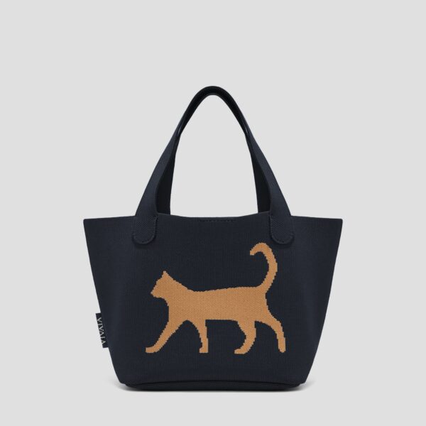 ANITA 迷你手提包 包包(海軍藍小貓)