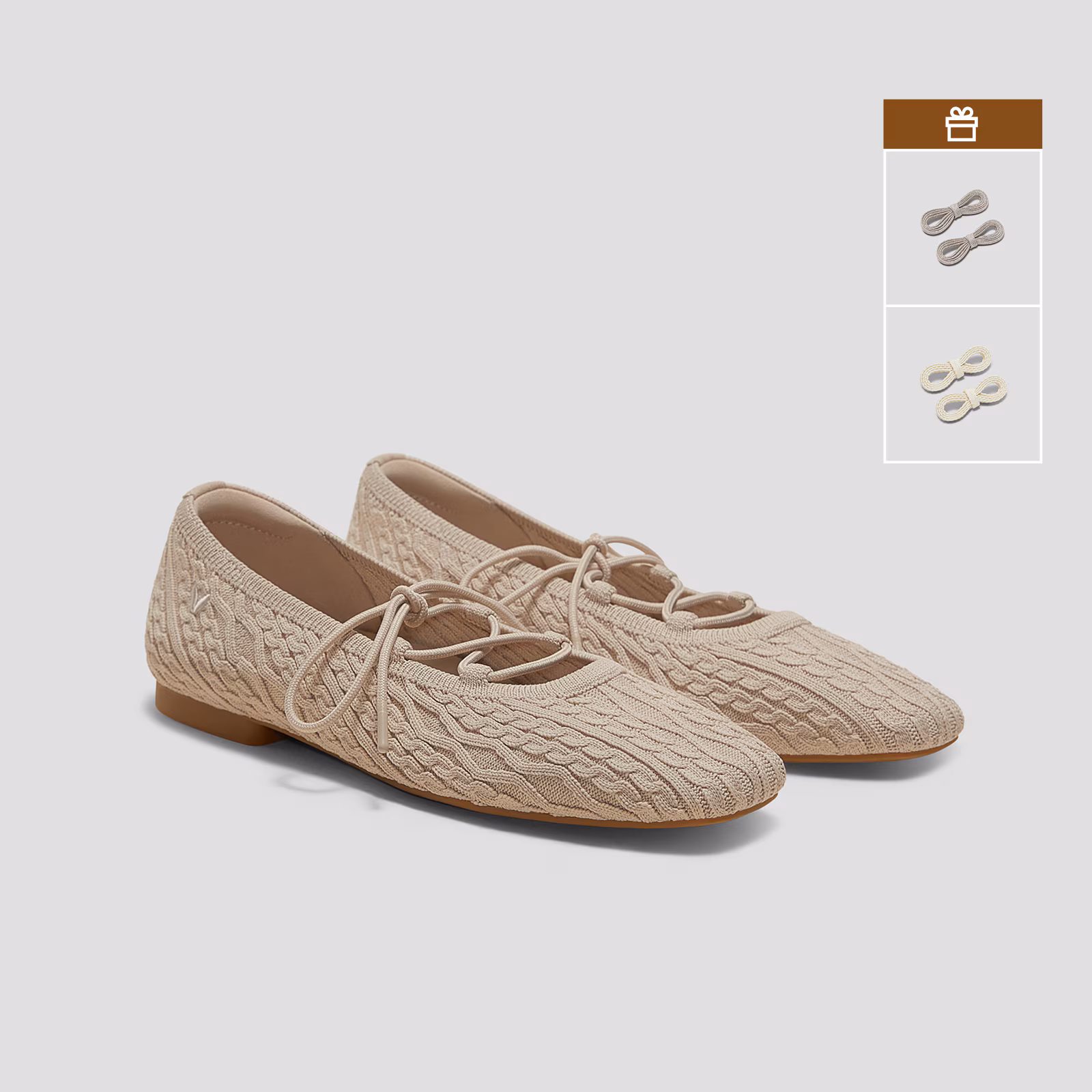 MILEY 綁帶瑪莉珍休閒鞋 杏色編織(女鞋/MARY JANE/娃娃鞋)